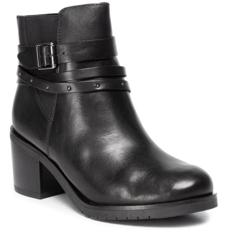 Ботильоны  Caprice  черный  кожа Z-8785 фото в интернет-магазине | Omadey.ru