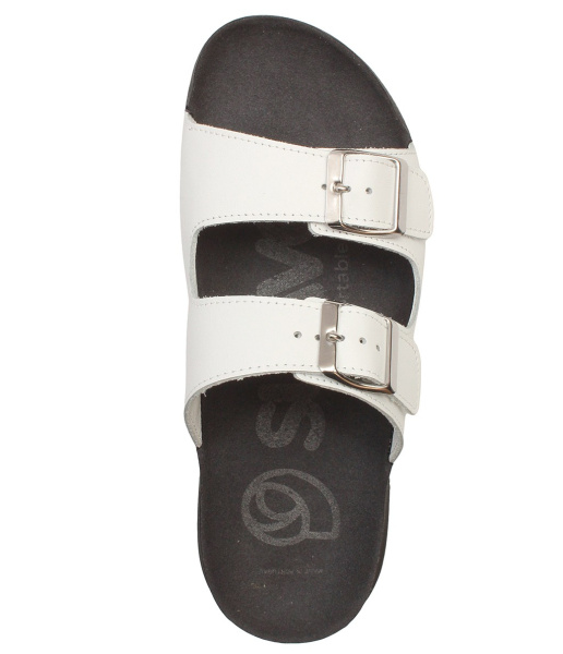 Фото Сабо  Suave  белый  кожа  F-401257