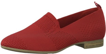 Туфли  Jana  красный  текстиль F-80809 фото в интернет-магазине | Omadey.ru
