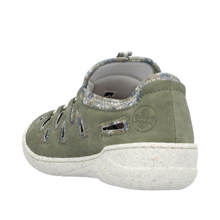 Туфли летние  Rieker  зеленый  кожа искусств./текстиль F-400478 фото в интернет-магазине | Omadey.ru