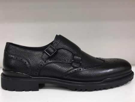 Туфли  Romitan  черный  кожа Z-90456 фото в интернет-магазине | Omadey.ru