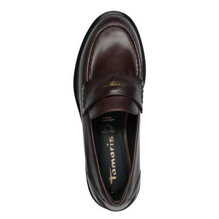Туфли  Tamaris  коричневый  кожа  Z-400959 фото в интернет-магазине | Omadey.ru