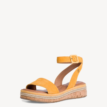 Сандалии  Tamaris  желтый  кожа F-90752 фото в интернет-магазине | Omadey.ru