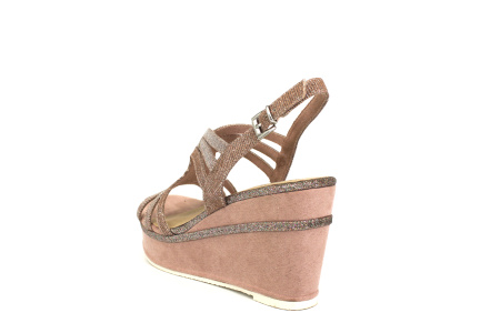 Босоножки  Marco Tozzi  розовый  текстиль F-72001 фото в интернет-магазине | Omadey.ru