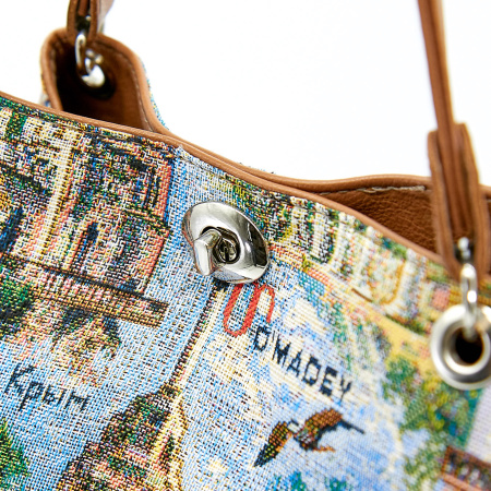 Сумка  Omadey  бежевый  гобелен c11039 фото в интернет-магазине | Omadey.ru