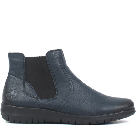 Ботинки  Rieker  синий  кожа искусств. Z-89196 фото в интернет-магазине | Omadey.ru