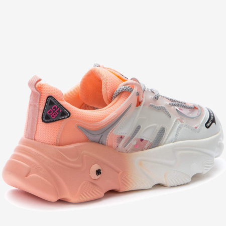 Кроссовки  Crosby  коралловый  сетка/кожа искусств. F-90702 фото в интернет-магазине | Omadey.ru