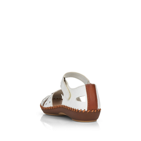 Босоножки  Rieker  белый  кожа/кожа искусств. F-100595 фото в интернет-магазине | Omadey.ru Босоножки  Rieker  белый  кожа/кожа искусств. F-100595 фото в интернет-магазине | Omadey.ru