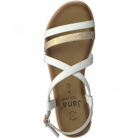 Сандалии  Jana  белый  кожа F-90880 фото в интернет-магазине | Omadey.ru