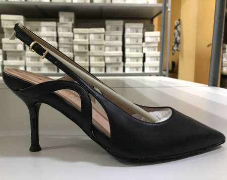 Слингбэки  Tamaris  черный  кожа F-91208 фото в интернет-магазине | Omadey.ru