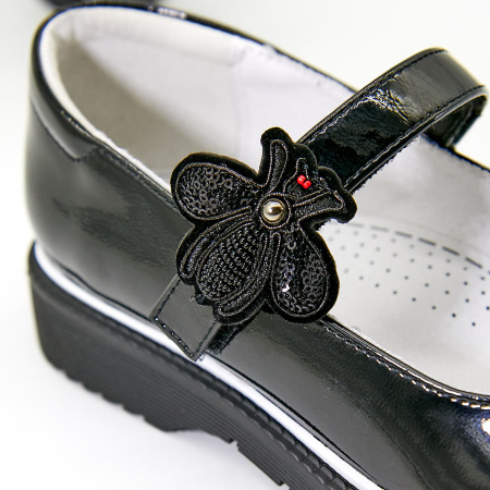 Туфли  Betsy  черный  кожа лаковая искусств. Z-100035 фото в интернет-магазине | Omadey.ru