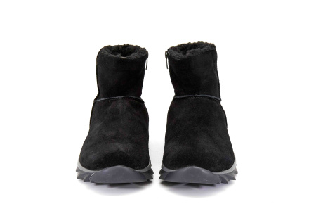 Ботинки  Baden  черный  кожа Z-8700 фото в интернет-магазине | Omadey.ru