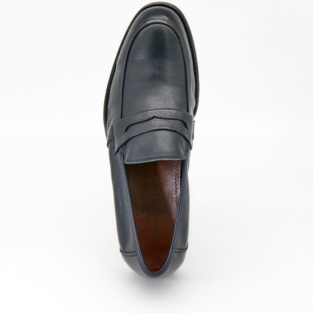 Туфли  Mirco Osvaldo  синий  кожа Z-90441 фото в интернет-магазине | Omadey.ru