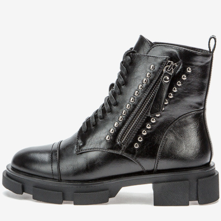 Ботинки  Betsy  черный  кожа искусств. Z-8903 фото в интернет-магазине | Omadey.ru