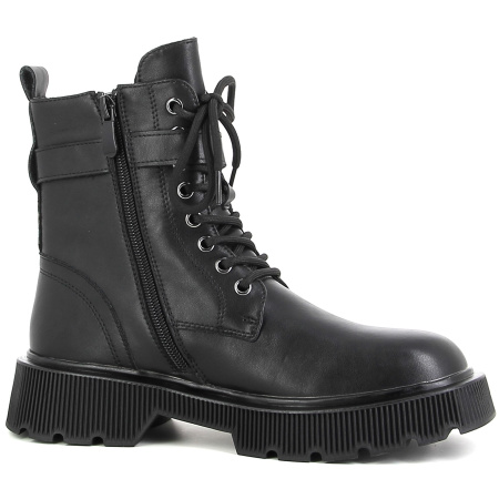 Ботинки  Baden  черный  кожа Z-100907 фото в интернет-магазине | Omadey.ru