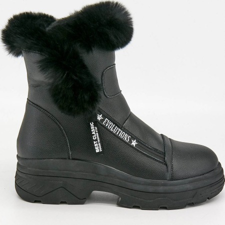 Ботинки  Baden  черный  кожа Z-8830 фото в интернет-магазине | Omadey.ru