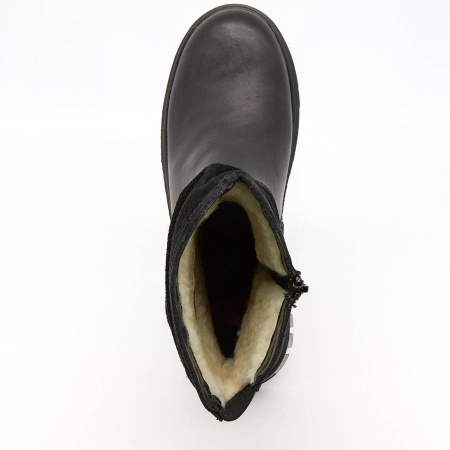 Полусапоги  Rieker  черный  кожа Z-7709 фото в интернет-магазине | Omadey.ru