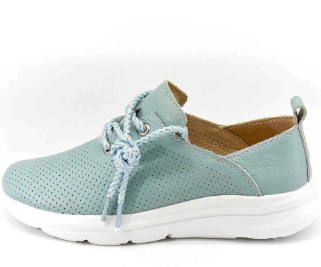 Полуботинки  Quattro Fiori  зеленый  кожа F-80512 фото в интернет-магазине | Omadey.ru