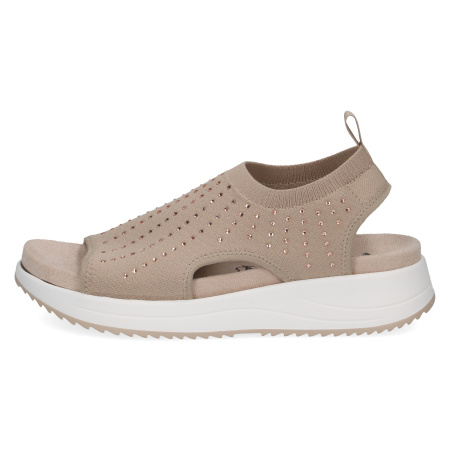 Босоножки  Caprice  бежевый  текстиль F-400834 фото в интернет-магазине | Omadey.ru