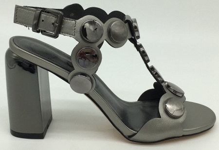 Босоножки  Betsy  серебряный  кожа искусств. F-70954 фото в интернет-магазине | Omadey.ru