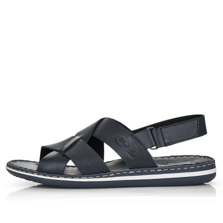 Сандалии  Rieker  синий  кожа/кожа искусств. F-100641 фото в интернет-магазине | Omadey.ru