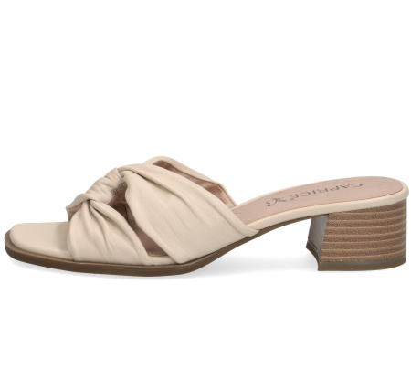 Шлепанцы  Caprice  бежевый  кожа F-100286 фото в интернет-магазине | Omadey.ru
