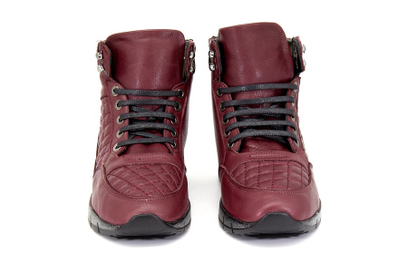 Ботинки  Rovigo  бордовый  кожа Z-8302 фото в интернет-магазине | Omadey.ru