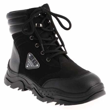 Ботинки  Keddo  черный  нубук искусств./иск.кожа Z-100840 фото в интернет-магазине | Omadey.ru