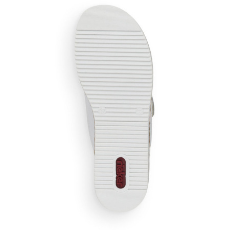 Шлепанцы  Rieker  белый  кожа/кожа искусств. F-90088 фото в интернет-магазине | Omadey.ru