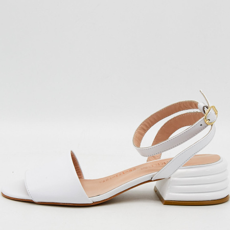 Босоножки  Dakkem  белый  кожа F-90790 фото в интернет-магазине | Omadey.ru