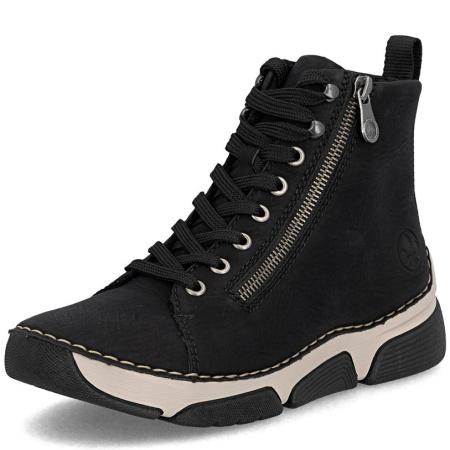 Ботинки  Rieker  черный  кожа искусств.  Z-401069 фото в интернет-магазине | Omadey.ru