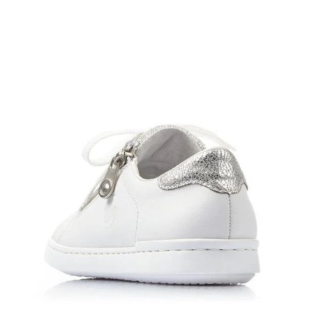 Кеды  женские Rieker  белый  кожа/кожа искусств. F-91301 фото в интернет-магазине | Omadey.ru