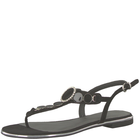 Босоножки  Tamaris  черный  текстиль F-72012 фото в интернет-магазине | Omadey.ru