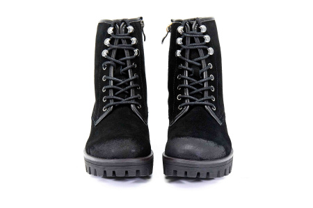 Ботинки  Keddo  черный  замша Z-8632 фото в интернет-магазине | Omadey.ru