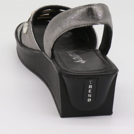 Босоножки  Dakkem  серебряный  кожа F-7655 фото в интернет-магазине | Omadey.ru