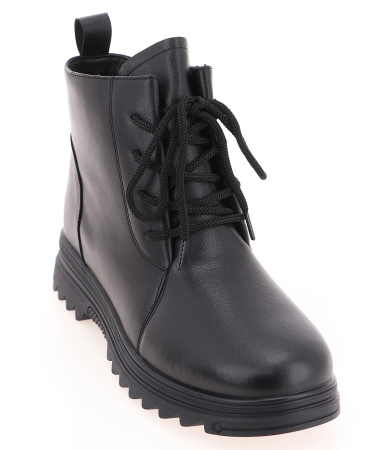 Ботинки  Baden  черный  кожа Z-400373 фото в интернет-магазине | Omadey.ru