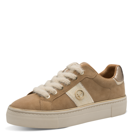 Кроссовки Tamaris  бежевый  кожа  Z-400963 фото в интернет-магазине | Omadey.ru