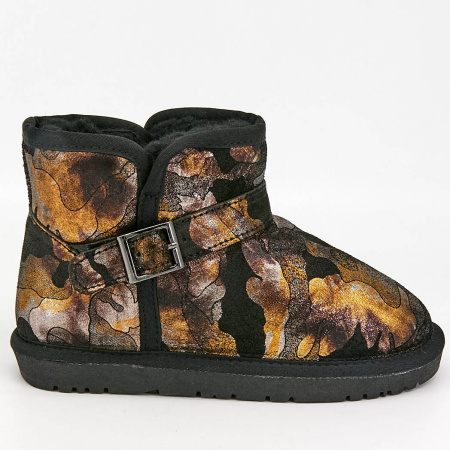 Ботинки  Ridlcat  бронзовый  кожа Z-89167 фото в интернет-магазине | Omadey.ru