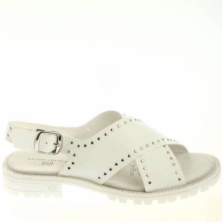 Сандалии  Keddo  белый  кожа искусств. F-70964 фото в интернет-магазине | Omadey.ru