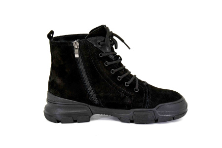 Ботинки  Baden  черный  кожа Z-8711 фото в интернет-магазине | Omadey.ru