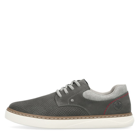 Кеды  Rieker  серый  кожа/текстиль F-300300 фото в интернет-магазине | Omadey.ru