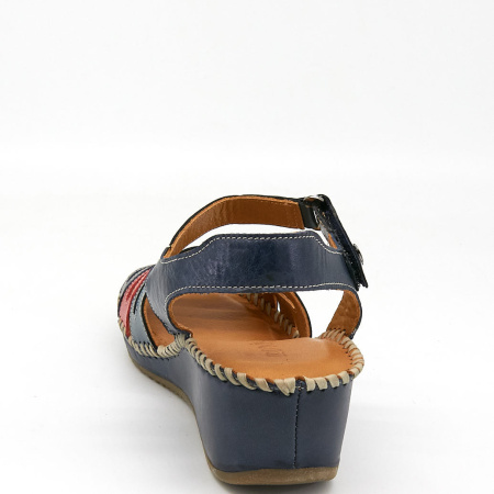 Босоножки  Rovigo  синий  кожа F-80911 фото в интернет-магазине | Omadey.ru