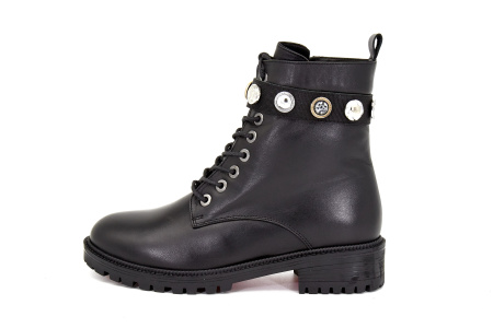 Ботинки  Derem  черный  кожа Z-8340 фото в интернет-магазине | Omadey.ru