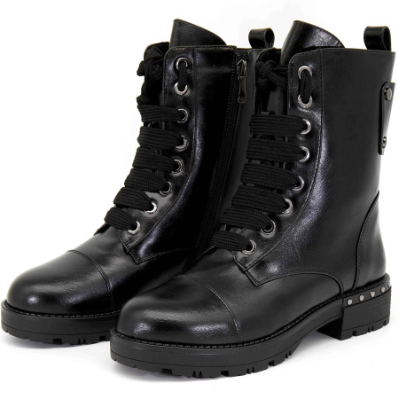 Ботинки  Betsy  черный  кожа искусств. Z-8604 фото в интернет-магазине | Omadey.ru