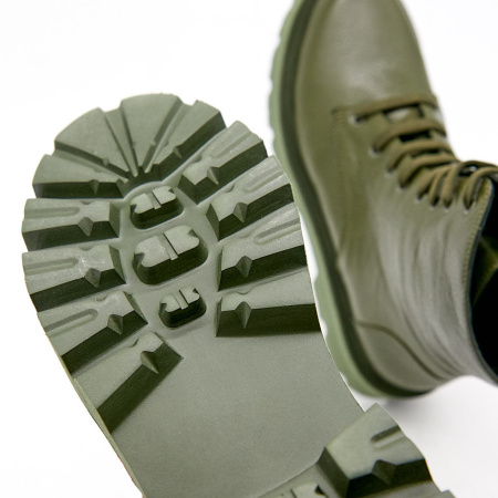 Ботинки  Dakkem  хаки  кожа Z-100399 фото в интернет-магазине | Omadey.ru