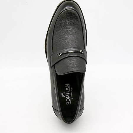 Туфли  Romitan  черный  кожа Z-100663 фото в интернет-магазине | Omadey.ru