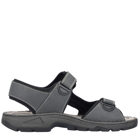 Сандалии  Rieker  серый  кожа искусств./текстиль F-400475 фото в интернет-магазине | Omadey.ru