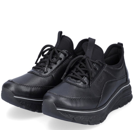 Кроссовки  женские Rieker  черный  кожа/кожа искусств. Z-200139 фото в интернет-магазине | Omadey.ru