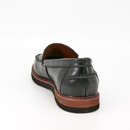 Туфли  Mirco Osvaldo  черный  кожа Z-90464 фото в интернет-магазине | Omadey.ru