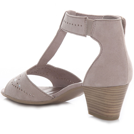 Босоножки  Jana  серый  текстиль F-7291 фото в интернет-магазине | Omadey.ru